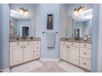Master Bathroom 1 w Dual Vanities, Sinks and Glass Shower w His and Hers Shower Heads
